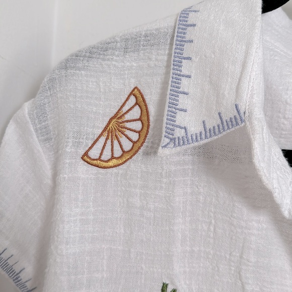 💥 Cocktail Button Down Embroidered Shirt - Picture 4 of 4